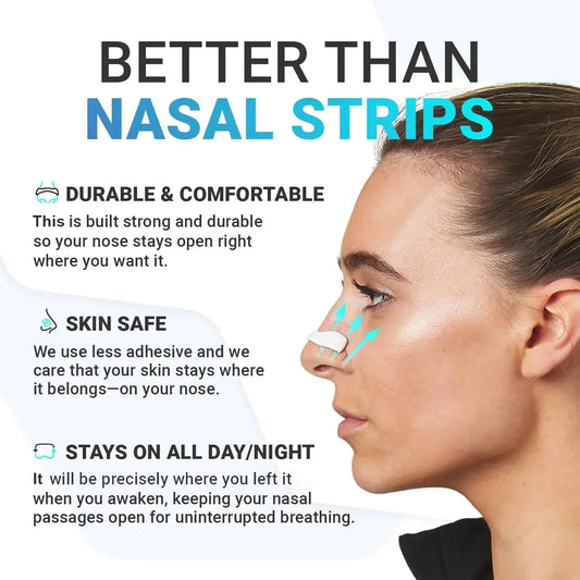30-Day Magnetic Nasal Breathing Dilator Kit – Improve Sleep, Reduce Snoring & Boost Airflow